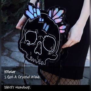 RARE! Killstar DRUZY Holographic Vegan Leather Handbag / Backpack